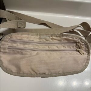 Beige Travel Waist Bag